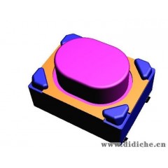 适用于汽车，按钮面积大贴装性能优良 ALPS轻触开关SKRPADE010