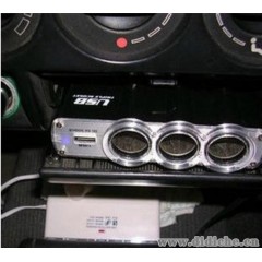 汽车车载点烟器 WF-0120 带USB接口 带线点烟器 汽车用品批发