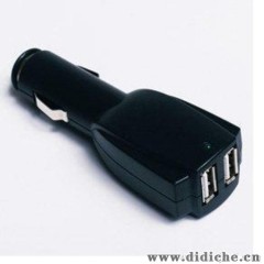 工厂直销 汽车多功能USB手机车载充电器、智能手机充电器 双USB