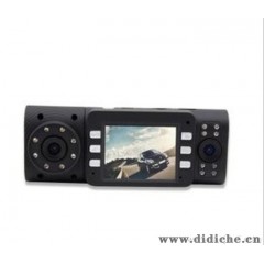 双镜头行车记录仪 X4000 720P高清 红外夜视 移动侦测 厂家直销
