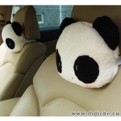 卡通毛绒靠枕|颈枕|熊猫汽车头枕|腰靠|招淘宝代理